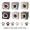 Pet Adobe Indoor Cat Pet Bed Cave, Enclosed Cavern with Removable Cushion Pad for Cats/Small Animals, Gray 323530ZYA - alternate 7
